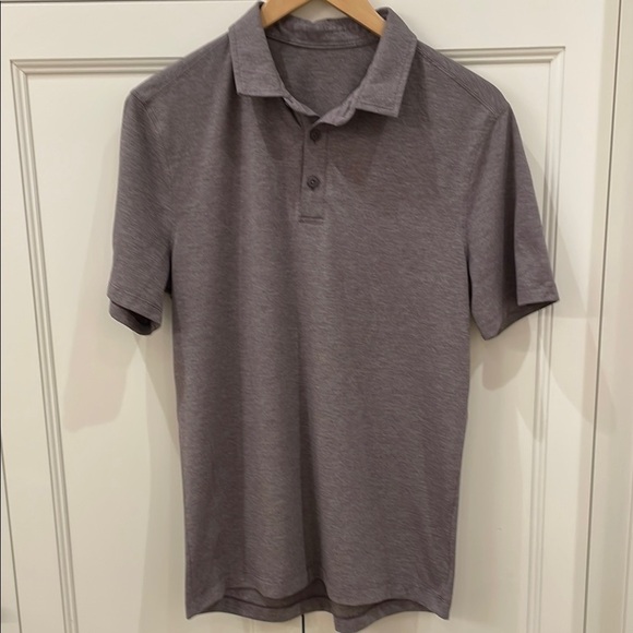 Lululemon Men’s Gray Heathered Polo Shirt—GREAT!! Excellent Condition! - Picture 1 of 6